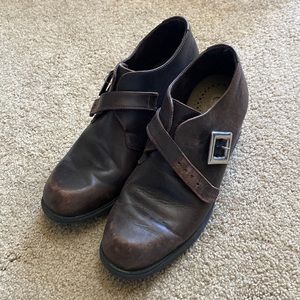 NAOT heeled ankle boot with buckle